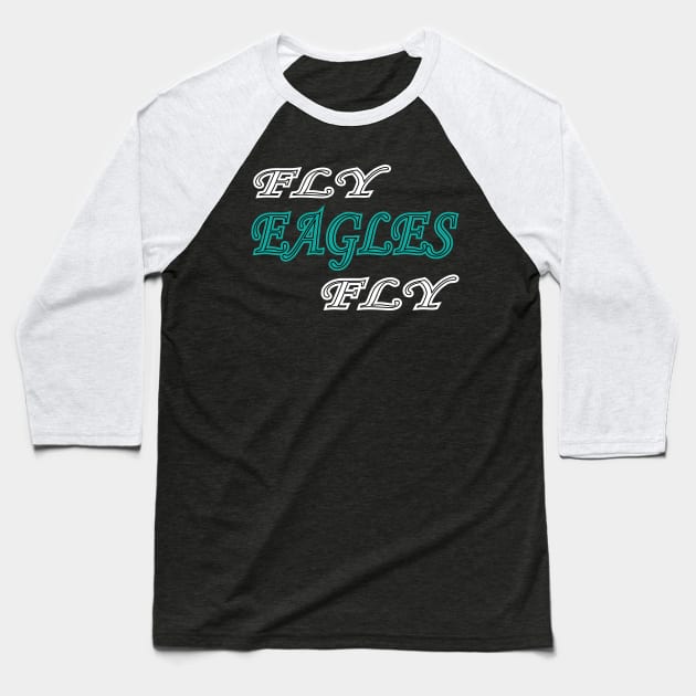 Retro Fly Eagles Fly philly Philadelphia Football Baseball T-Shirt by MARBBELT